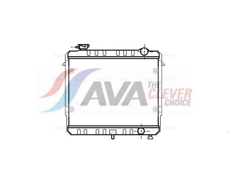 Radiator, engine cooling JE2033 Ava Quality Cooling