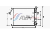 Radiator, engine cooling JE2044 Ava Quality Cooling