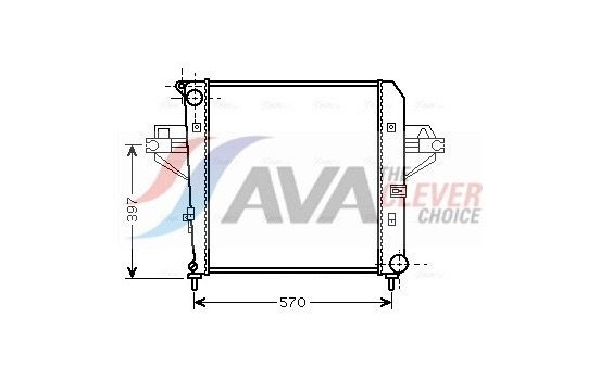 Radiator, engine cooling JE2046 Ava Quality Cooling