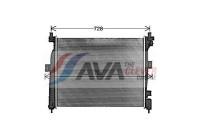 Radiator, engine cooling JE2088 Ava Quality Cooling