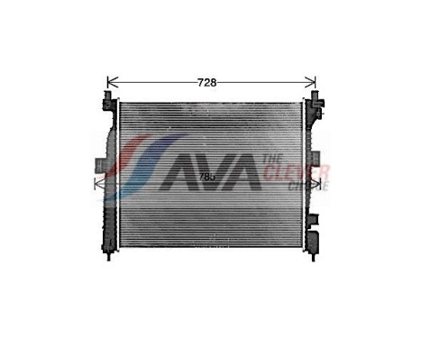 Radiator, engine cooling JE2088 Ava Quality Cooling