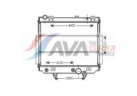 Radiator, engine cooling JEA2038 Ava Quality Cooling