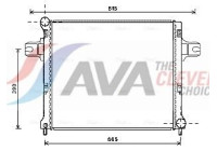 Radiator, engine cooling JEA2064 Ava Quality Cooling