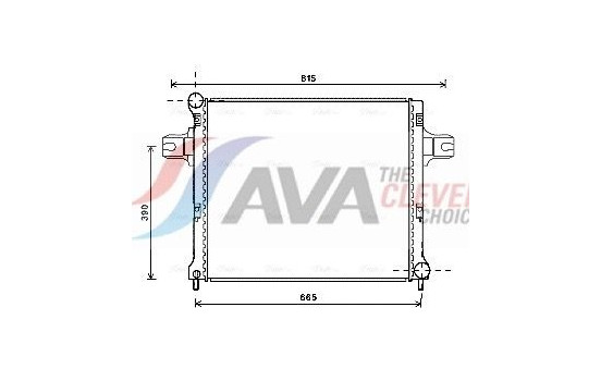Radiator, engine cooling JEA2064 Ava Quality Cooling
