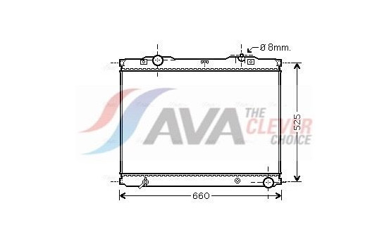 Radiator, engine cooling KA2055 Ava Quality Cooling