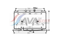 Radiator, engine cooling KA2078 Ava Quality Cooling
