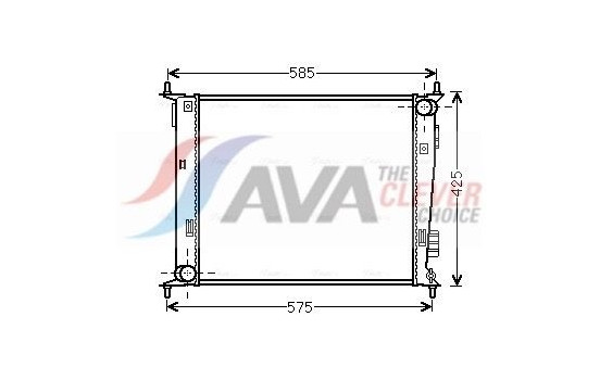Radiator, engine cooling KA2135 Ava Quality Cooling