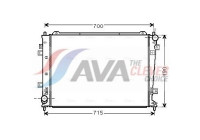 Radiator, engine cooling KA2162 Ava Quality Cooling