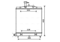 Radiator, engine cooling KA2172 Ava Quality Cooling