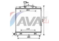 Radiator, engine cooling KA2172 Ava Quality Cooling