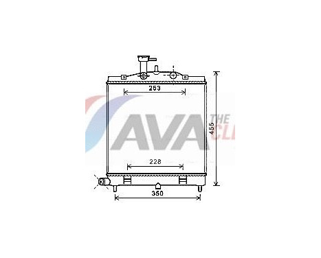 Radiator, engine cooling KA2172 Ava Quality Cooling