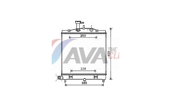 Radiator, engine cooling KA2172 Ava Quality Cooling