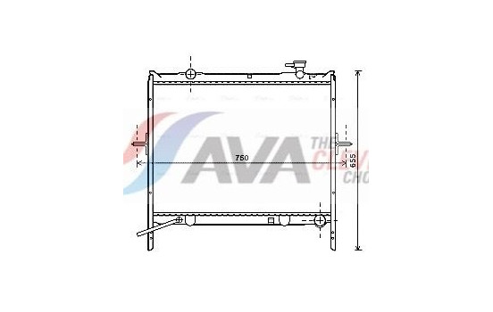 Radiator, engine cooling KA2180 Ava Quality Cooling