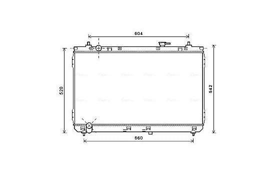 Radiator, engine cooling KA2183 Ava Quality Cooling