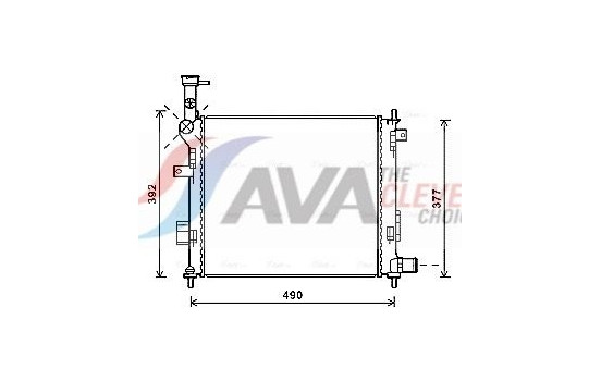 Radiator, engine cooling KA2189 Ava Quality Cooling