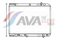Radiator, engine cooling KA2246 Ava Quality Cooling