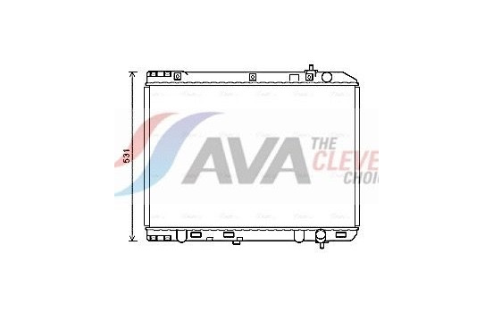 Radiator, engine cooling KA2246 Ava Quality Cooling