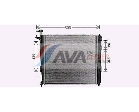 Radiator, engine cooling KA2304 Ava Quality Cooling
