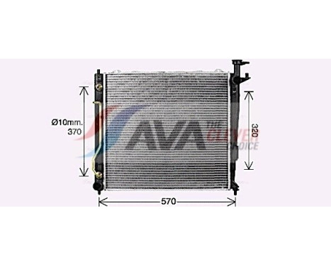 Radiator, engine cooling KA2304 Ava Quality Cooling, Image 2