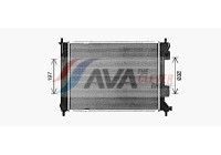 Radiator, engine cooling KA2328 Ava Quality Cooling