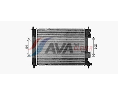 Radiator, engine cooling KA2328 Ava Quality Cooling