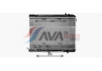 Radiator, engine cooling KA2333 Ava Quality Cooling