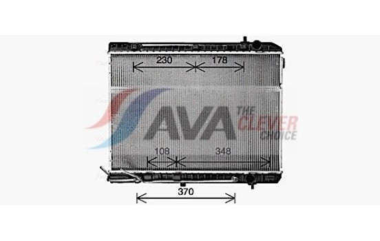 Radiator, engine cooling KA2333 Ava Quality Cooling