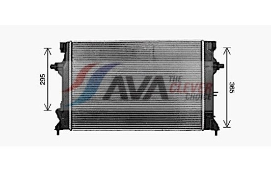 Radiator, engine cooling KA2340 Ava Quality Cooling