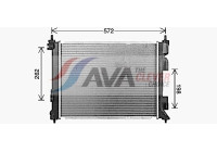 Radiator, engine cooling KA2344 Ava Quality Cooling