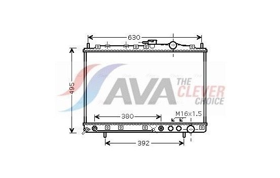 Radiator, engine cooling KAA2038 Ava Quality Cooling