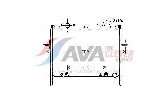 Radiator, engine cooling KAA2058 Ava Quality Cooling