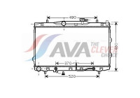 Radiator, engine cooling KAA2075 Ava Quality Cooling