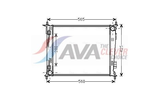 Radiator, engine cooling KAA2136 Ava Quality Cooling