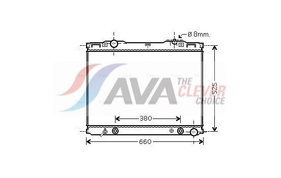 Radiator, engine cooling KAA2139 Ava Quality Cooling
