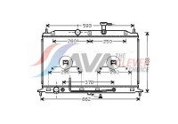 Radiator, engine cooling KAA2152 Ava Quality Cooling