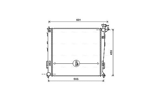 Radiator, engine cooling KAA2239 Ava Quality Cooling