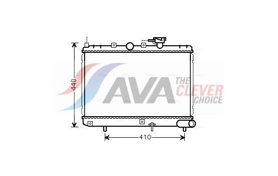Radiator, engine cooling KAA2271 Ava Quality Cooling