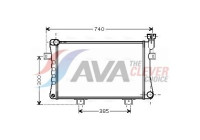 Radiator, engine cooling LA2015 Ava Quality Cooling