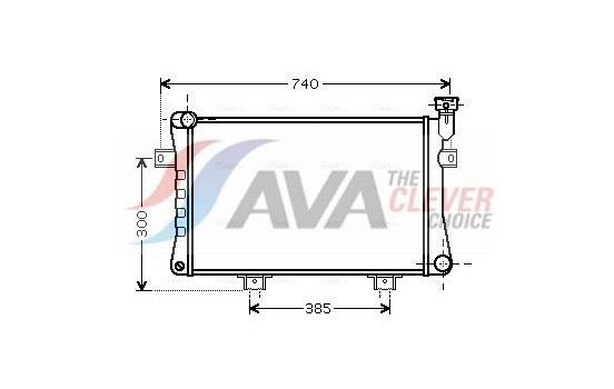 Radiator, engine cooling LA2015 Ava Quality Cooling