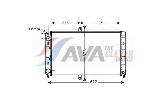 Radiator, engine cooling LA2016 Ava Quality Cooling