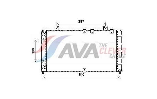 Radiator, engine cooling LA2021 Ava Quality Cooling