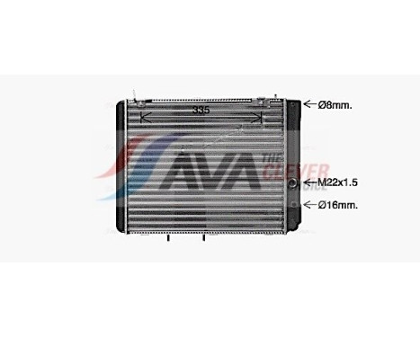 Radiator, engine cooling LA2028 Ava Quality Cooling
