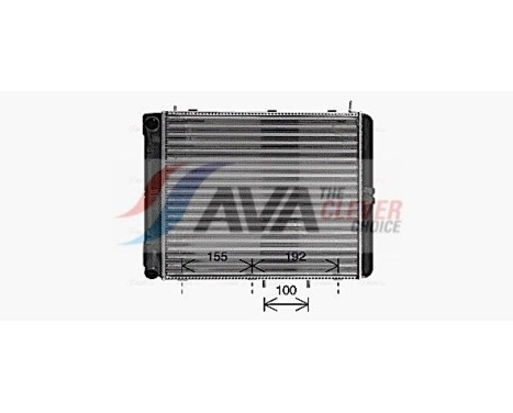 Radiator, engine cooling LA2028 Ava Quality Cooling, Image 2