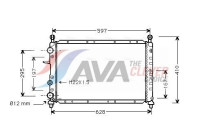 Radiator, engine cooling LC2050 Ava Quality Cooling