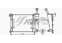 Radiator, engine cooling LC2099 Ava Quality Cooling