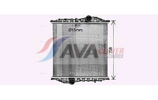 Radiator, engine cooling ME2313N Ava Quality Cooling, Image 3