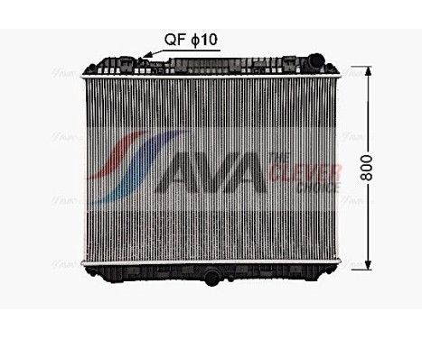 Radiator, engine cooling ME2336N Ava Quality Cooling, Image 2