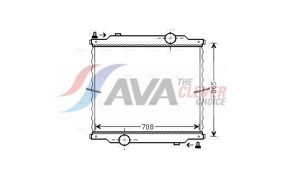 Radiator, engine cooling MN2054N Ava Quality Cooling
