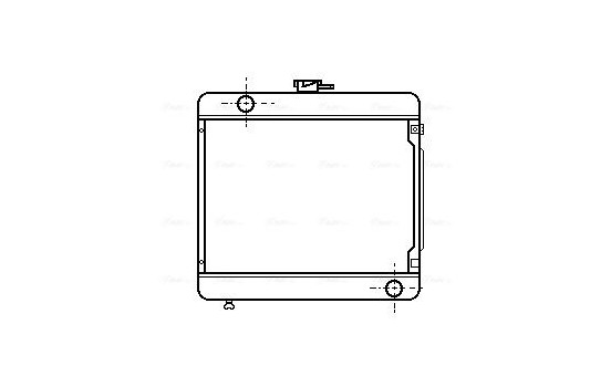 Radiator, engine cooling MS2025 Ava Quality Cooling