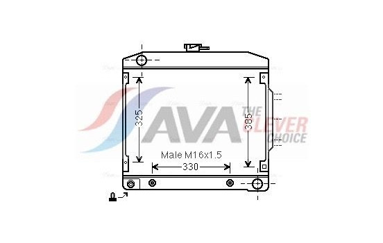 Radiator, engine cooling MS2032 Ava Quality Cooling